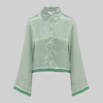 Late Night Pink Green Co-ord Shirt