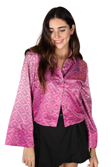 Adore-me Satin Blouse - Pink