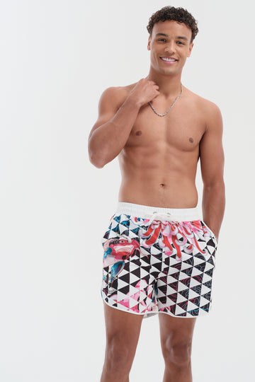 Koi Irezumi Swim Shorts - White