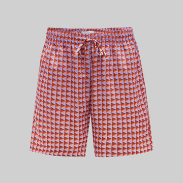 Signature Monogram Play Button Swim Shorts - Purple