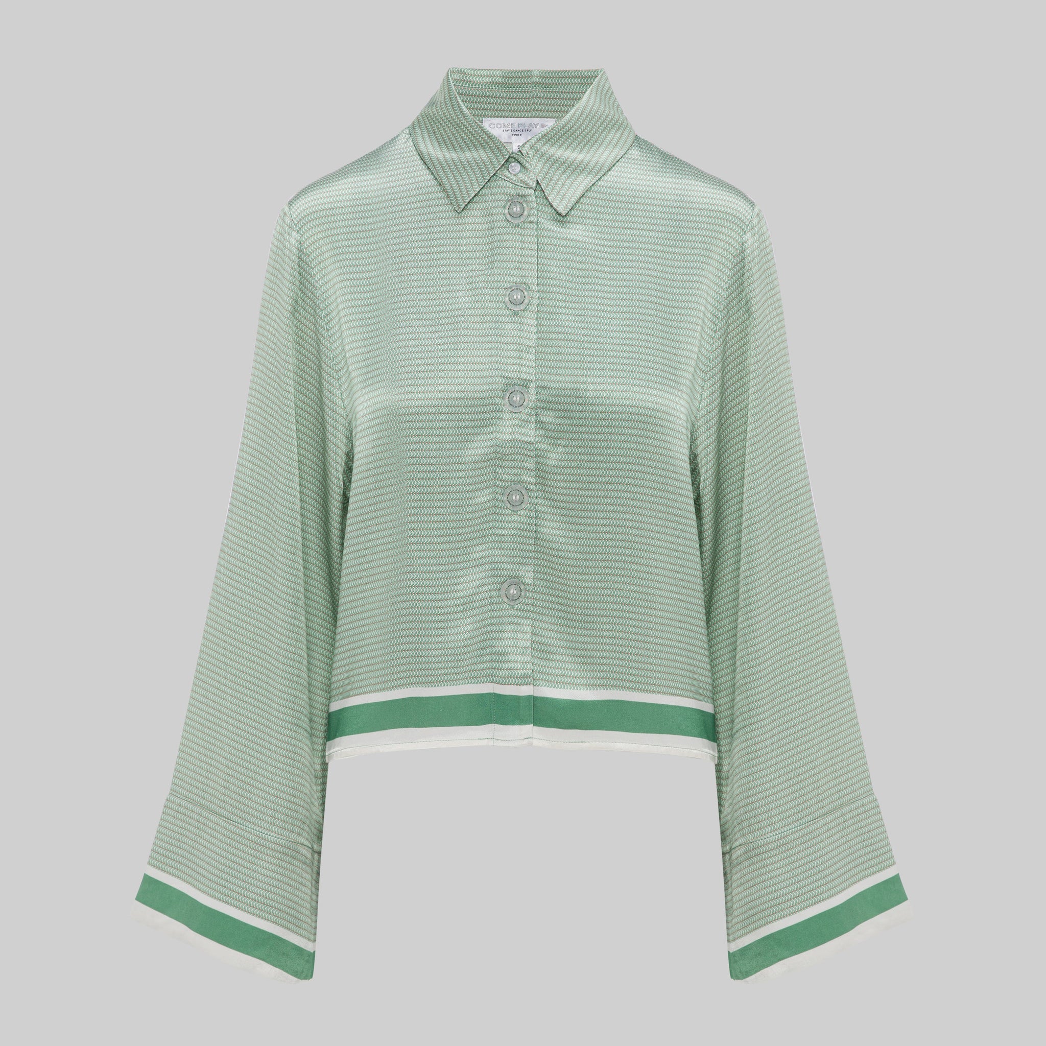 Late Night Pink Green Co-ord Shirt