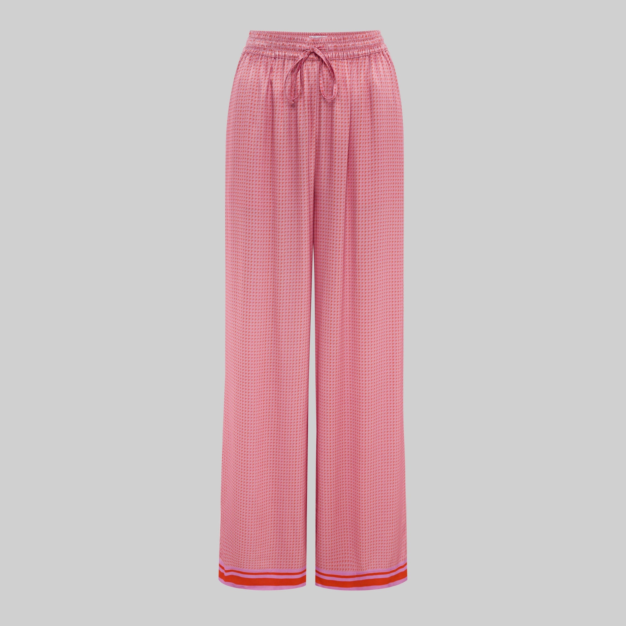 Late Night Pink Satin Co-ord Trousers